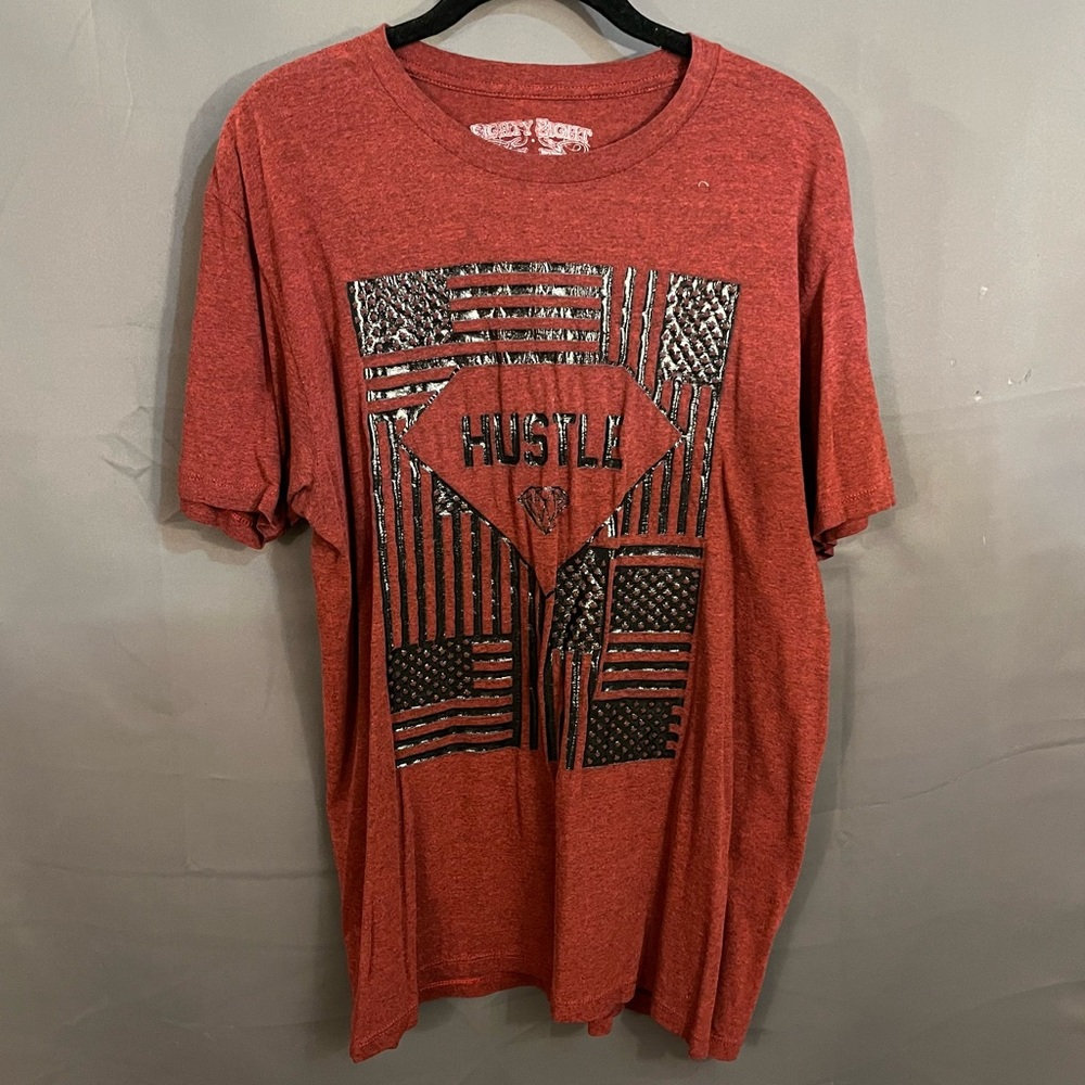 Eighty Eight Hustle Maroon Flag Shirt